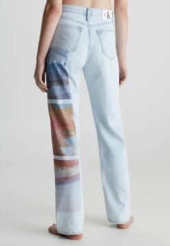 Calvin Klein Jeans High Rise Printed - Straight Leg Jeans - Denim Light -Lyno Kleding Winkel 00bd63048ee84ac0bfde9ec84cddfb9c