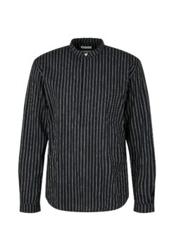 TOM TAILOR Denim Mit Stehkragen - Overhemd - Black Stripe -Lyno Kleding Winkel 01a8f36260074df39958cae562f6a196