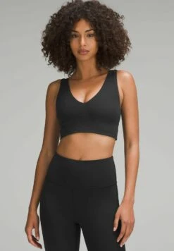 Lululemon Alignâ„¢ V-Neck C/D - Sport-Bh Met Medium Support - Black