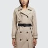 Khujo Trenchcoat - Beige -Lyno Kleding Winkel 0390494f6d0e425ba890d192f3b6b13d