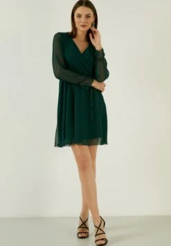 LELA Mini- Jurk - Petrol Blue 12 LELA Mini- Jurk - Petrol Blue -Lyno Kleding Winkel 03dfb18069eb49e7a9d45aeb4aeaef3b