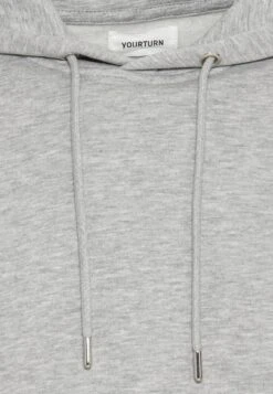 YOURTURN Unisex - Hoodie - Mottled Grey -Lyno Kleding Winkel 046923917e3648a69f77e2fcf81104e1