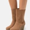 Anna Field Winter Boot - Enkellaarsjes Met Sleehak - Cognac -Lyno Kleding Winkel 0a0e208641da49138277589d1dfc661b