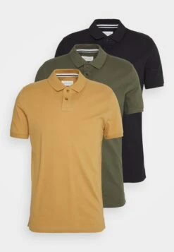Nieuwe uitgaven 11 Pier One 3 Pack - Poloshirt - Camel/Khaki/Black