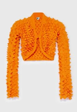 Spiky Cardigan - Vest - Orange 16 Spiky Cardigan - Vest - Orange -Lyno Kleding Winkel 221155d3f7de4ba5a317831ed9235ed4