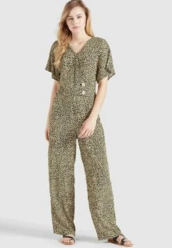 Khujo Borgia - Jumpsuit - Schwarz-Gelb Geblümt -Lyno Kleding Winkel 229ffeec988f40a886a98552d0cbe2a1