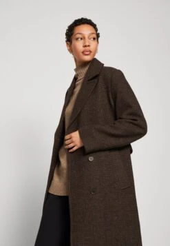 Selected Femme Slfmilo Coat - Mantel - Java Check -Lyno Kleding Winkel 24cad1c5a02a4d8d832fd20fd77c1454