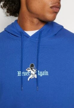 YOURTURN Never Again Hoodie Unisex - Hoodie - Dark Blue -Lyno Kleding Winkel 2d8a85854f2e4b19af2448f09bac9708