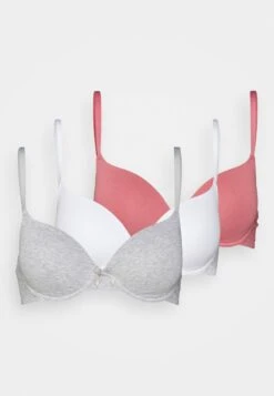 Anna Field Sunlight 3Pack Tshirt Bra - T-Shirt Bh - Pink/Grey/White -Lyno Kleding Winkel 2dc08d5a17e5486e994df821bba6549b