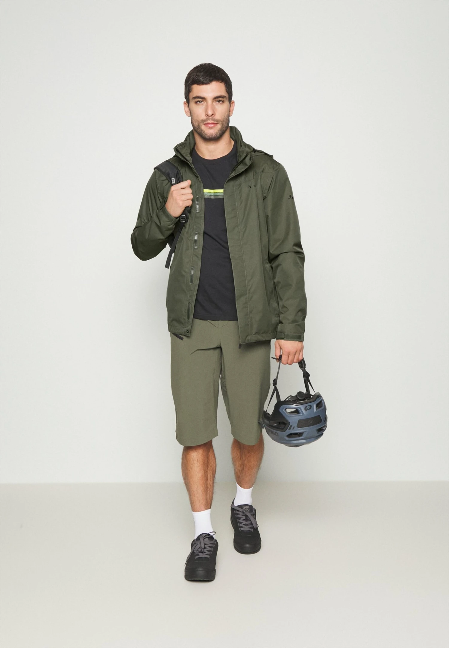 VAUDE Me Escape Bike Light Jacket - Regenjas - Khaki 4 VAUDE Me Escape Bike Light Jacket - Regenjas - Khaki - Afbeelding 2