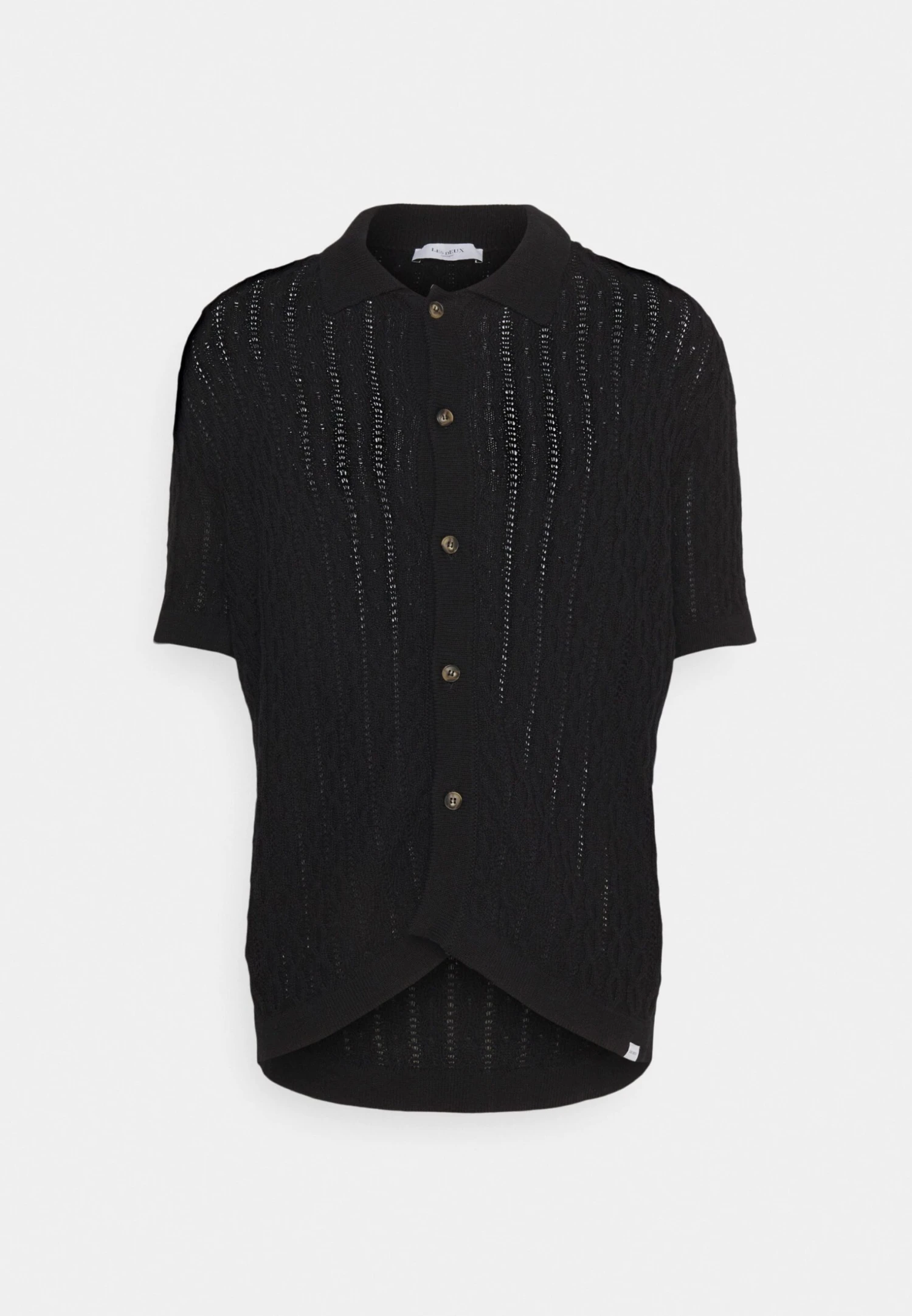 Les Deux Garrett Knitted Shirt - Vest - Black 7 Les Deux Garrett Knitted Shirt - Vest - Black - Afbeelding 5