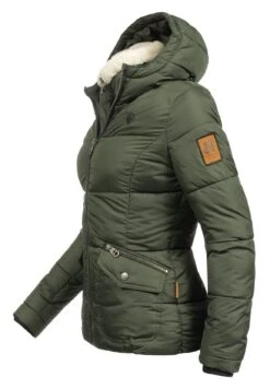 Navahoo Megan - Winterjas - Olive Green -Lyno Kleding Winkel 3100d408049643c8b527341fa04c5f51