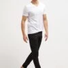 Pier One 2 Pack - T-Shirt Basic - White/Black -Lyno Kleding Winkel 357bed3643804e7e9b61006712661f33