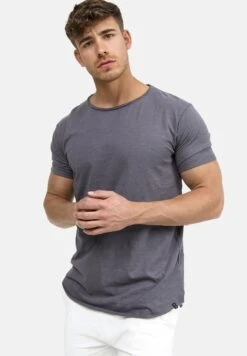 Indicode Jeans Wilbur - T-Shirt Print - Grau -Lyno Kleding Winkel 3580f3fb105d466a887861d487cf24e0