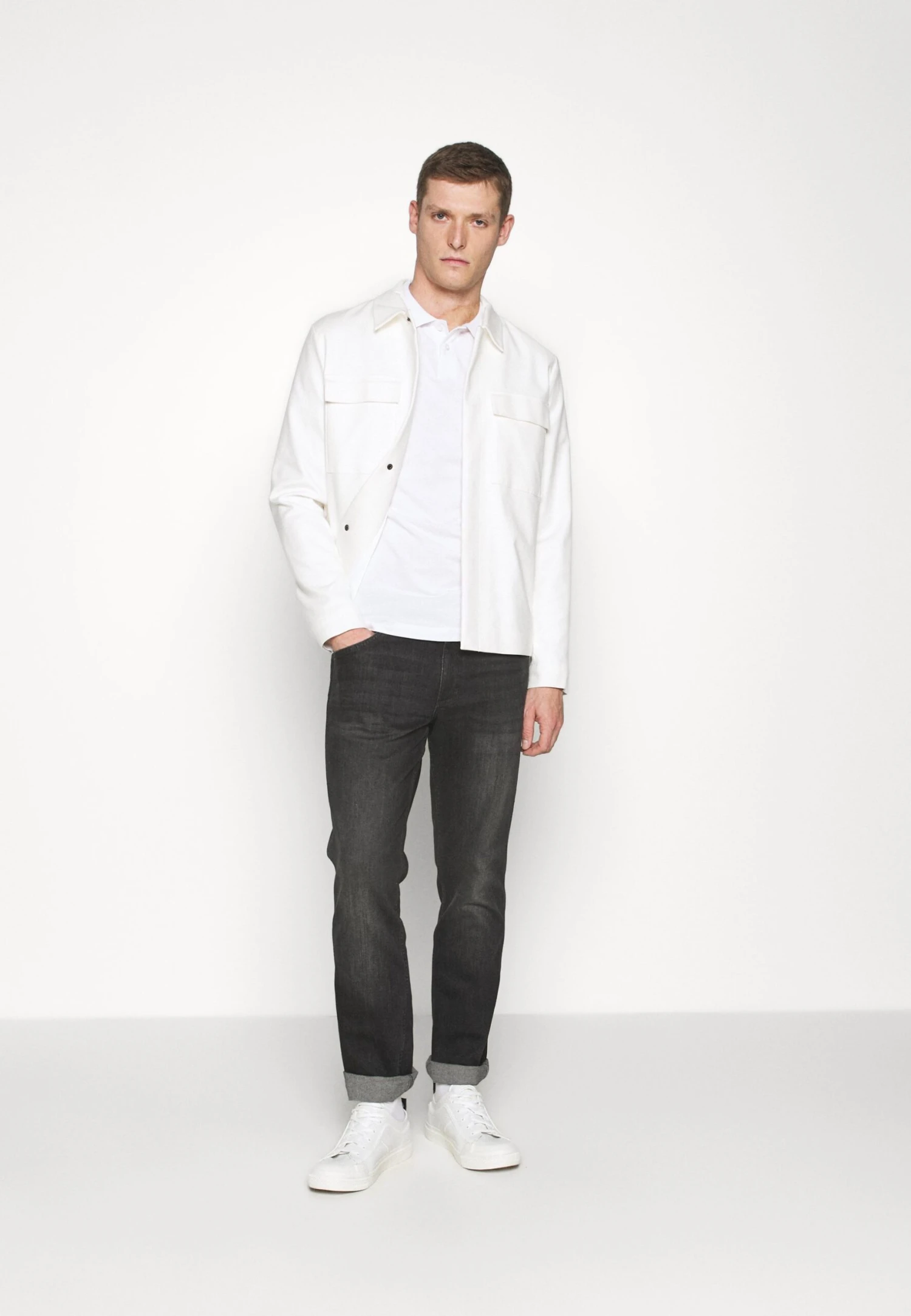 Pier One 3 Pack - Poloshirt - Black/Dark Blue/White 3 Pier One 3 Pack - Poloshirt - Black/Dark Blue/White