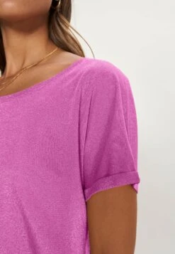 Mos Mosh Kay Tee - T-Shirt Basic - Vivid Viola -Lyno Kleding Winkel 4709a0627ab34dd095b85e7659f6456e