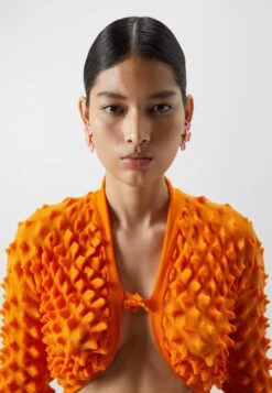 Spiky Cardigan - Vest - Orange 13 Spiky Cardigan - Vest - Orange -Lyno Kleding Winkel 506a46711eac433dae7d572e56174129