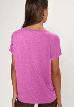 Mos Mosh Kay Tee - T-Shirt Basic - Vivid Viola -Lyno Kleding Winkel 5248de0f6d994a909b304e7ea129dc15