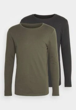 Pier One 2 Pack - Longsleeve - Black/Khaki 12 Pier One 2 Pack - Longsleeve - Black/Khaki -Lyno Kleding Winkel 53fb57fe09314c7597291e1ba0dccb89