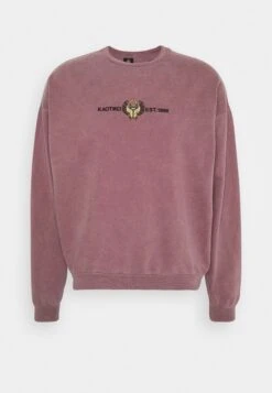 Kaotiko Crew Washed Beetle - Sweater - Bordeaux