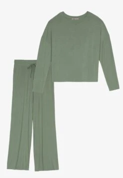 Anna Field Wide Leg - Pyjama - Khaki -Lyno Kleding Winkel 56399edf15f94c88bb3bebf375bcf274