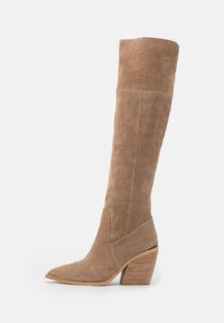 Alma En Pena Overknee Laarzen - Beige -Lyno Kleding Winkel 5d63dab516d84d6aa28eb65d85a870b8