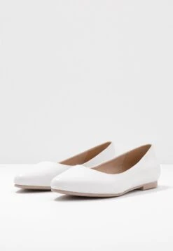 Anna Field Leather - Ballerina'S - White -Lyno Kleding Winkel 5fa0643b433d408caa3b4cbb92838547