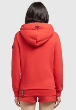Khujo Rhabea - Hoodie - Rot -Lyno Kleding Winkel 6053a6de359843338a2f338ef42539c2