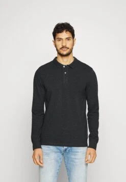 Pier One Long Sleeve 2 Pack- Poloshirt - Dark Grey/Khaki -Lyno Kleding Winkel 61c36d2fe9404d06a651873e3825e3f3