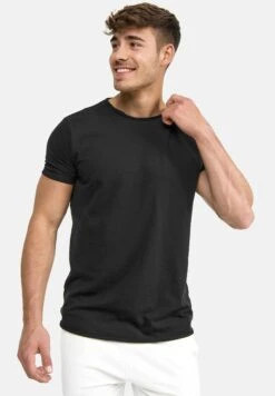 Indicode Jeans Wilbur - T-Shirt Print - Schwarz -Lyno Kleding Winkel 63d0e1561acf40cdb3c41c22b9c622e4