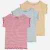 Friboo 3 Pack - T-Shirt Print - Turquoise/Yellow/Red -Lyno Kleding Winkel 66b022c351e04e1c9f628698cd59e86c