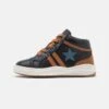 Friboo Leather - Sneakers Hoog - Dark Blue -Lyno Kleding Winkel 679be8cdc2594ea488732364f576029f