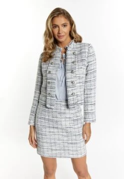 Faina Bouclé - Blazer - Blau Mehrfarbig