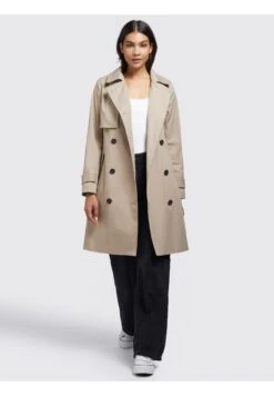 Khujo Trenchcoat - Beige -Lyno Kleding Winkel 799c13f6ee7d4538830f48d95a345f01