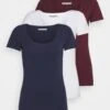 Anna Field 3 Pack - T-Shirt Basic - Dark Red/Dark Blue/White 2 Anna Field 3 Pack - T-Shirt Basic - Dark Red/Dark Blue/White -Lyno Kleding Winkel 79b914b97e764c60be392bd7e01017d1