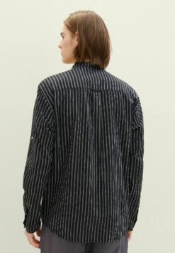 TOM TAILOR Denim Mit Stehkragen - Overhemd - Black Stripe -Lyno Kleding Winkel 826dbebbfd154998a1aed6ccc5e8a157