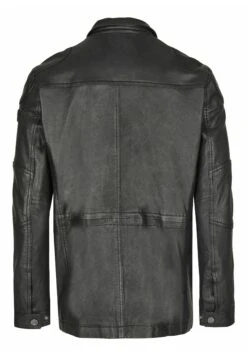 Bugatti Mit Abdeckleiste Und Stehkragen - Leren Jas - Schwarz -Lyno Kleding Winkel 839e557a797f4bbcb577d3ab3b9d94f3