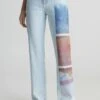 Calvin Klein Jeans High Rise Printed - Straight Leg Jeans - Denim Light -Lyno Kleding Winkel 83a8cdb9a40845cba55f8e6b654aecf2