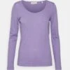 Marc O'Polo Deep Round Neck - Longsleeve - Sunbleached Purple -Lyno Kleding Winkel 85ba2476748c40158371102e8ab3d606