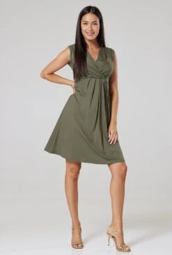 Happy Mama Jurk - Khaki 8 Happy Mama Jurk - Khaki -Lyno Kleding Winkel 881e4e88ddda46fe86f98fac7b40c35a