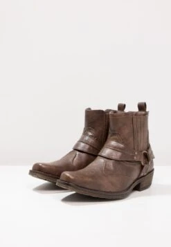 Mustang Cowboy-/Bikerlaarsjes - Braun -Lyno Kleding Winkel 8e8911c872b24feb97a7736b47757411