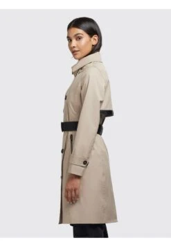 Khujo Trenchcoat - Beige -Lyno Kleding Winkel 8f1c0e4eca8c45e8af0ef1d768de5879