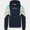 Kaotiko Sud Cap Ewan - Hoodie - Navy/Green/Coral -Lyno Kleding Winkel 91b2fe4844ca48c0a39a37fa309fd90a