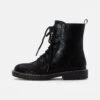 Friboo Booties - Veterboots - Black -Lyno Kleding Winkel 91d7f6ffbcfd4f8bb0931e9334153d22