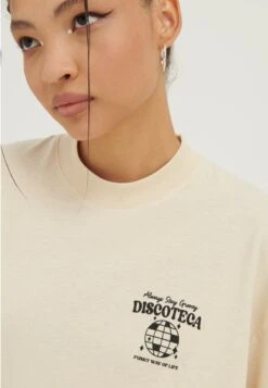 YOURTURN Unisex - T-Shirt Print - Mottled Light Brown -Lyno Kleding Winkel 941aa9d5ee30436d949c8e1dc9b62969