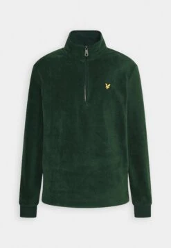 Lyle & Scott Quarter Zip - Fleece Trui - Dark Green -Lyno Kleding Winkel 94531ede8c0b435fa96b522e0ae2eb79