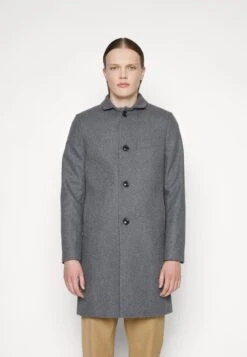 J.Lindeberg Holger Melton Coat - Mantel - Mid Grey Melange -Lyno Kleding Winkel 9bb99e16bb3b4a17b0fea1fa885a0bde