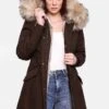 Navahoo Cristal - Winterjas - Dark Choco -Lyno Kleding Winkel a32145907cd44e0693c48bfa4410aa33