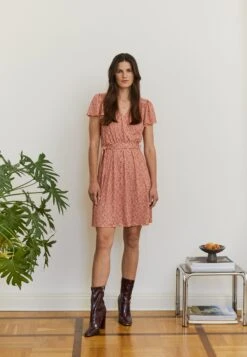 Anna Field Jurk - Brown/White -Lyno Kleding Winkel a48742b5d1f24a7797f823c1ec21e11b