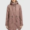 Khujo Nanda3 - Parka - Mauve -Lyno Kleding Winkel a5d973479ba744048eb50917d4e6a97f